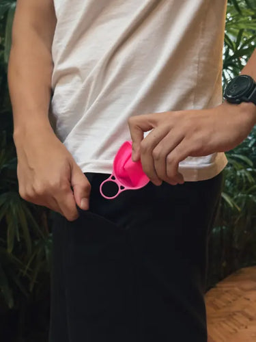 Copo de silicone flexível - Rosa