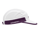 Boné Five Panel - Aba Reta - Branco e Roxo