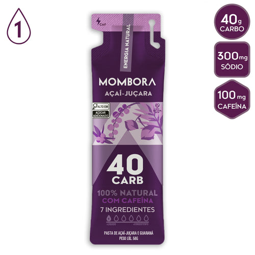 Gel Mombora - Açaí-juçara com cafeína 40 CARB