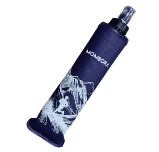 Garrafa de Silicone - Soft Flask - 350ml - Roxa - Estampa Montanha