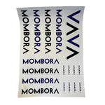 Cartela de adesivo fundo branco A5