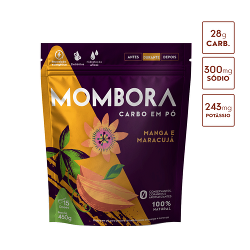 Carbo em pó - manga com maracujá - 450g
