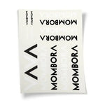 Cartela de adesivo A5 fundo transparente