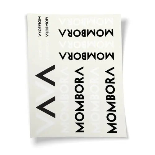 Cartela de adesivo A5 fundo transparente