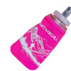 Garrafa de Silicone - Soft Flask - 300ml - Rosa - Estampa Montanha - Boca larga
