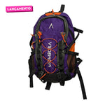 Mochila Nylon - Roxa e laranja