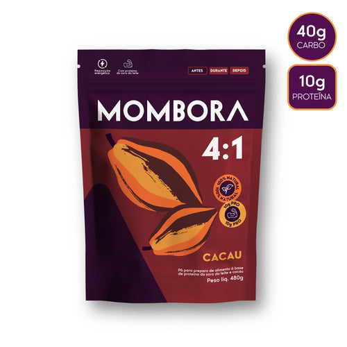Carbo em pó - Mombora 4:1 cacau PRO - 480g