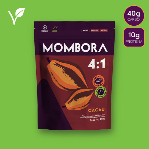 Carbo em pó - Mombora 4:1 cacau PRO.VEG - 490g
