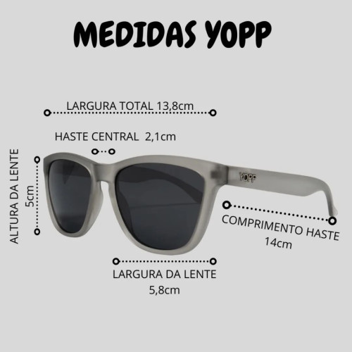 Óculos de sol - YOPP - Reduza as  Queimadas da Amazônia