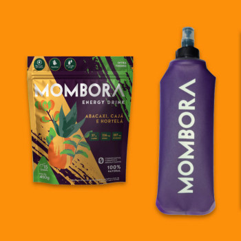 KIT - Pré Treino - Abacaxi, Cajá e Hortelã  + Soft Flask 500ml