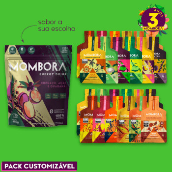 Pack customizável 24 sachês + Carbo em pó