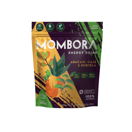 Carbo em pó - Abacaxi, Cajá e hortelã - 450g