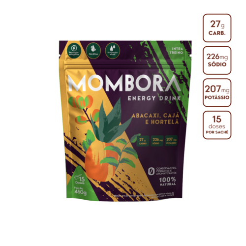 Carbo em pó - Abacaxi, Cajá e hortelã - 450g