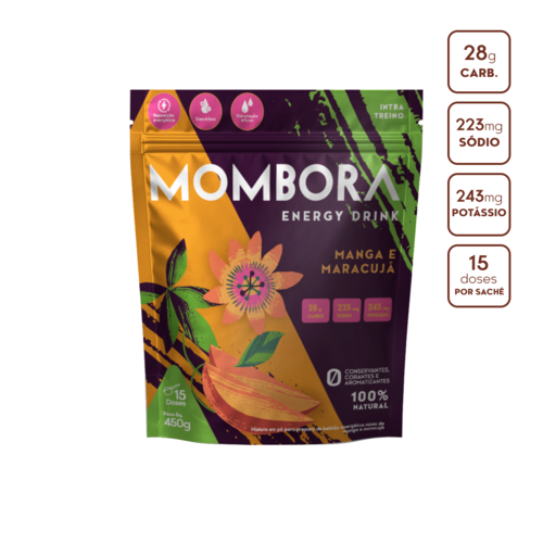 Carbo em pó - manga e maracujá - 450g