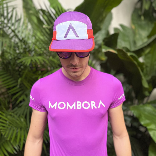 Boné Five Panel - Aba Reta Colorido Roxo