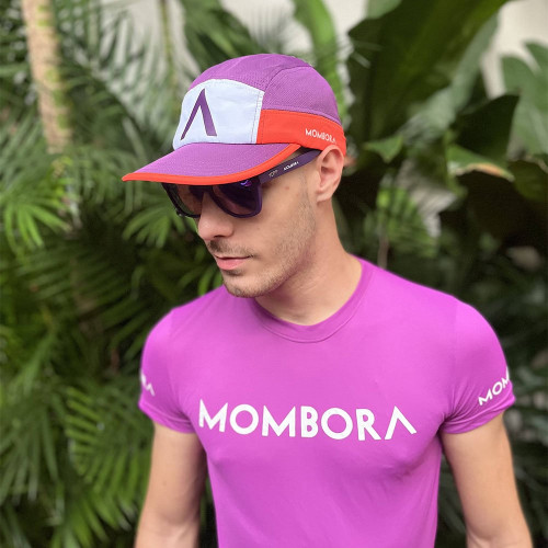 Boné Five Panel - Aba Reta Colorido Roxo