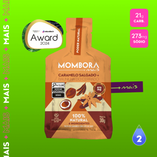 Caramelo salgado com baunilha do Cerrado