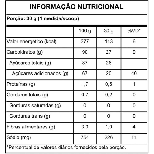 Carbo em pó - Abacaxi, Cajá e hortelã - 450g